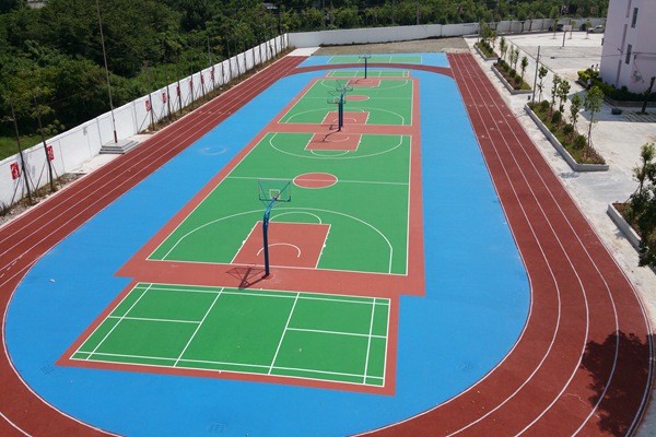 硅pu材料的網球場和籃球場施工有標準么